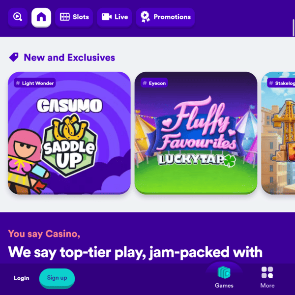 Casumo Casino new and exclusive games